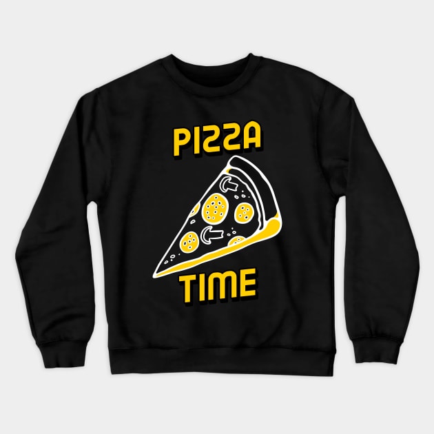 Pizza Time - Art and Drawing for Foodie Crewneck Sweatshirt by LetShirtSay